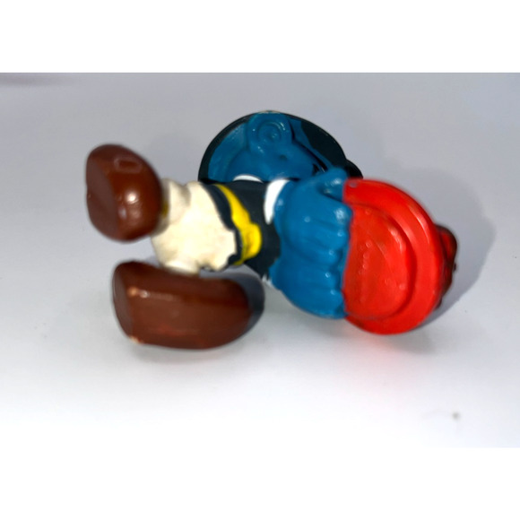 Vintage Pilgrim Thanksgiving Smurf Vintage Smurfs Cake Topper Gag Gift Cupcake - Picture 9 of 11